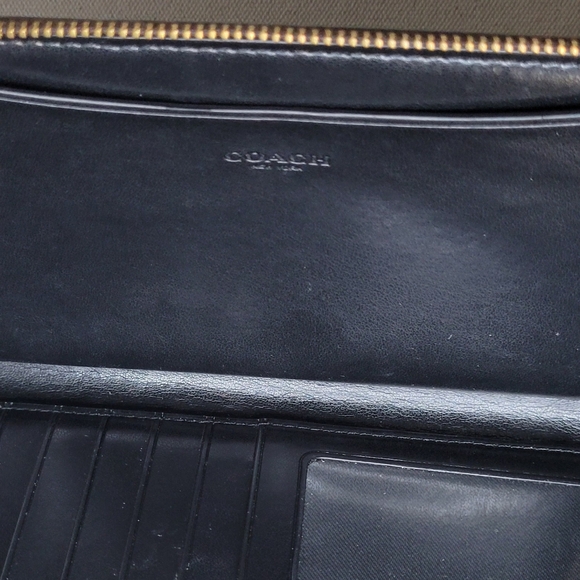 Coach Signature Brown Large Phone Wallet In Signature Canvas - Picture 10 of 15